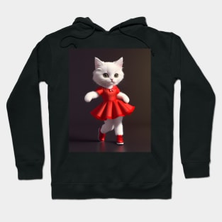 Dancing cat - Modern digital art Hoodie